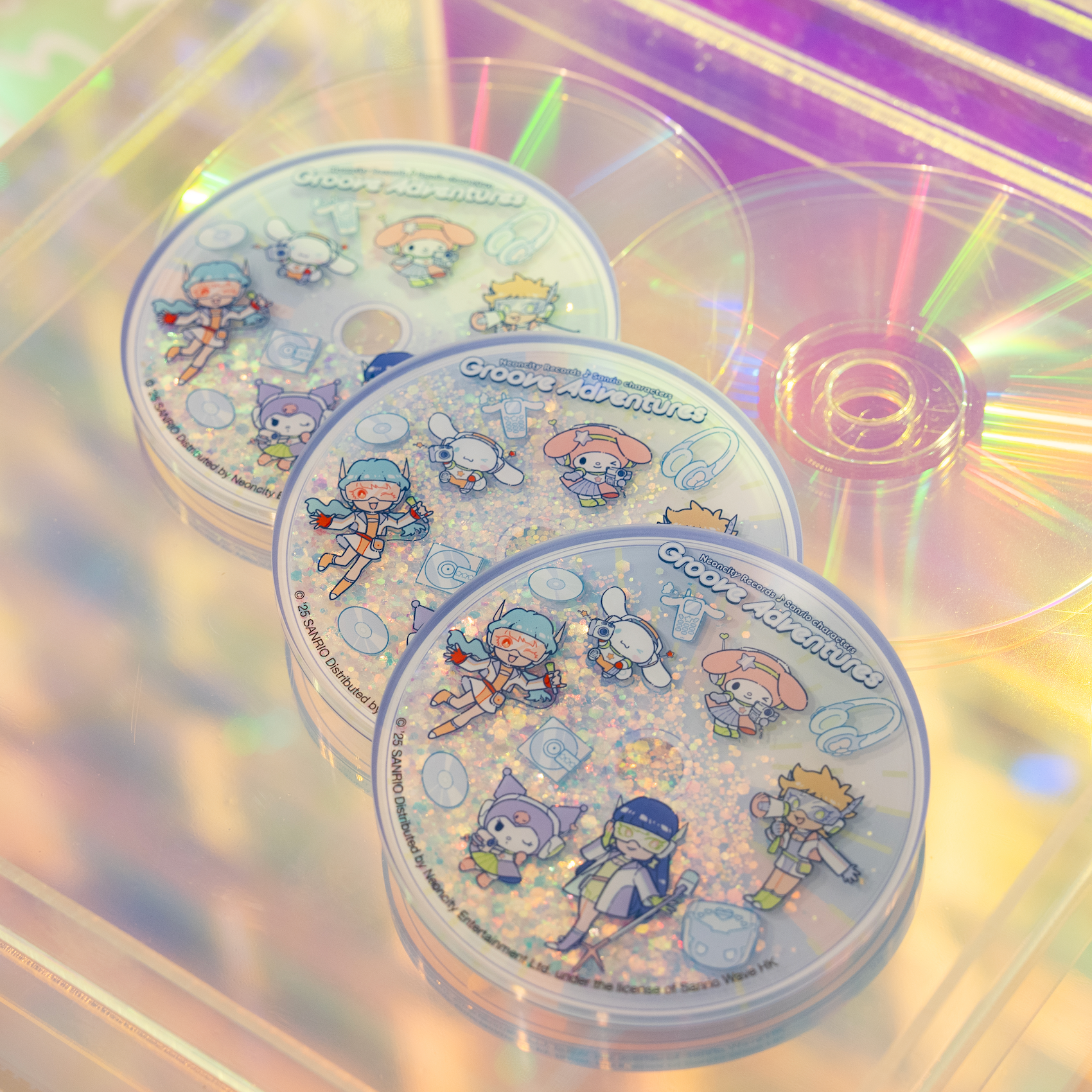 Neoncity x Sanrio Exclusive 00s Music Glitter Coaster - Neoncity Records