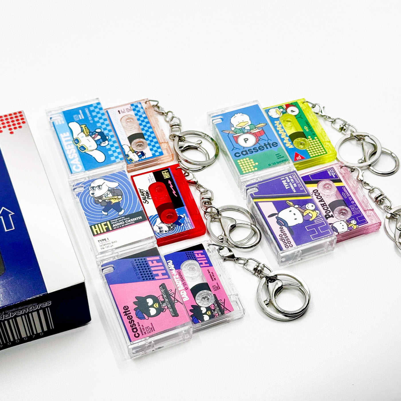 NCR x Sanrio Exclusive: 90s Urban Jazz Mini Cassette Keychain Blind Box