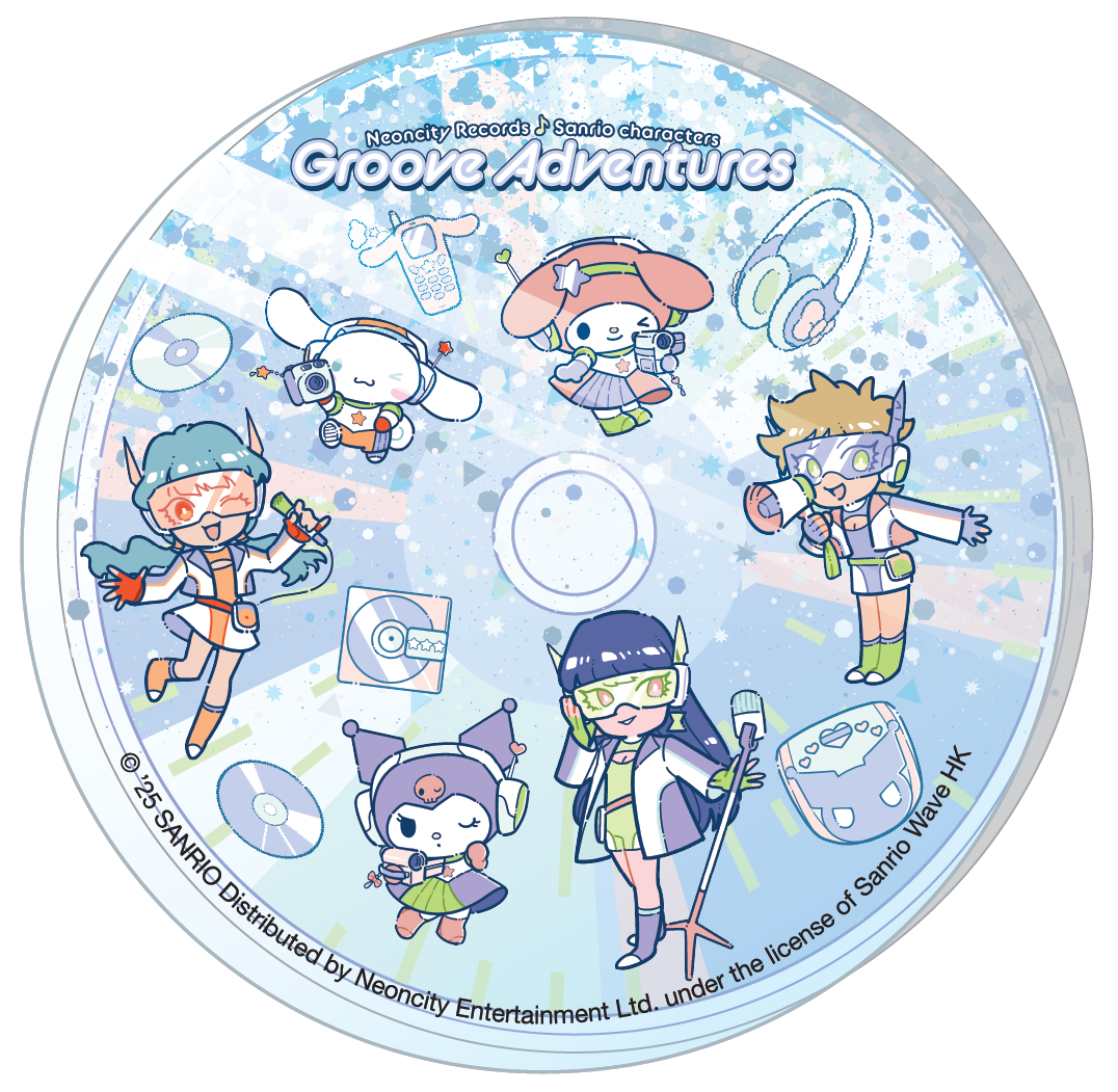 Neoncity x Sanrio Exclusive 00s Music Glitter Coaster - Neoncity Records