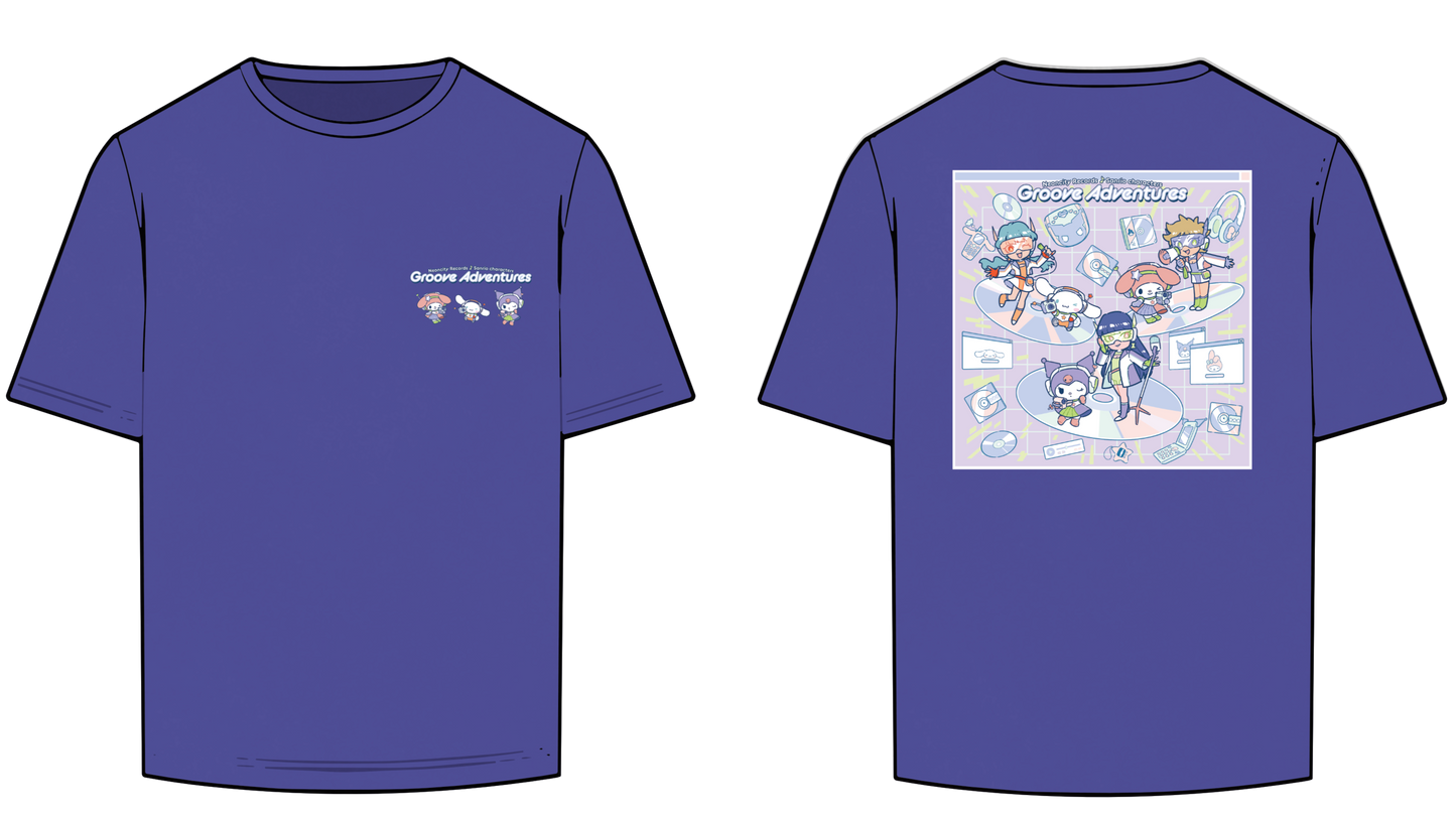 Neoncity x Sanrio Exclusive 00s Music Washed Oversized T-Shirt - Neoncity Records