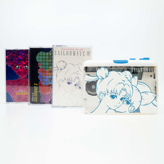 MACROSS 82-99 - SAILORWAVE "TRILOGY COLLECTION" CASSETTE TAPES  + CASSETTE PLAYER BUNDLE - Neoncity Records