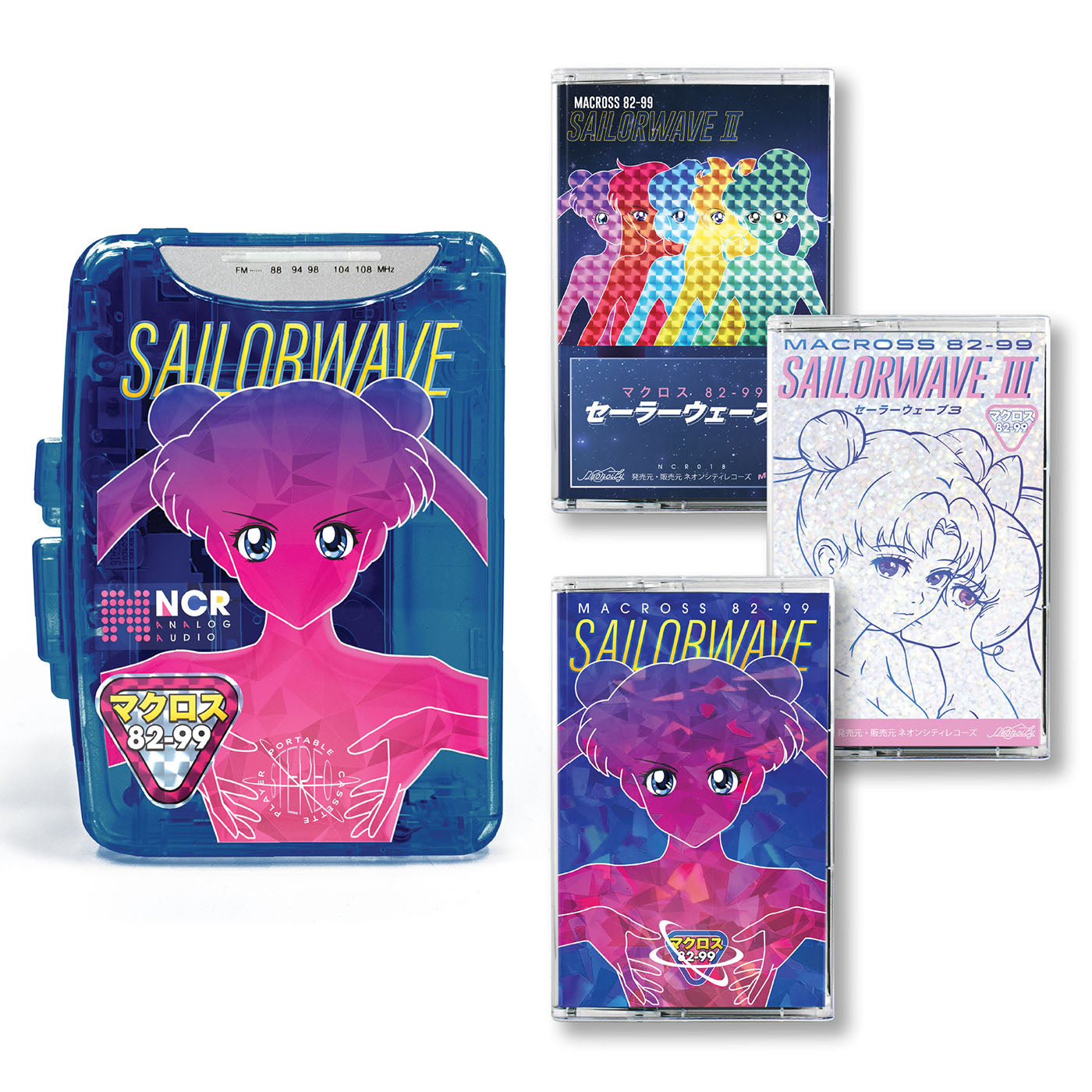 Macross 82-99 - "SAILORWAVE COMPLETE" Cassettes + Player Boxset - Neoncity Records