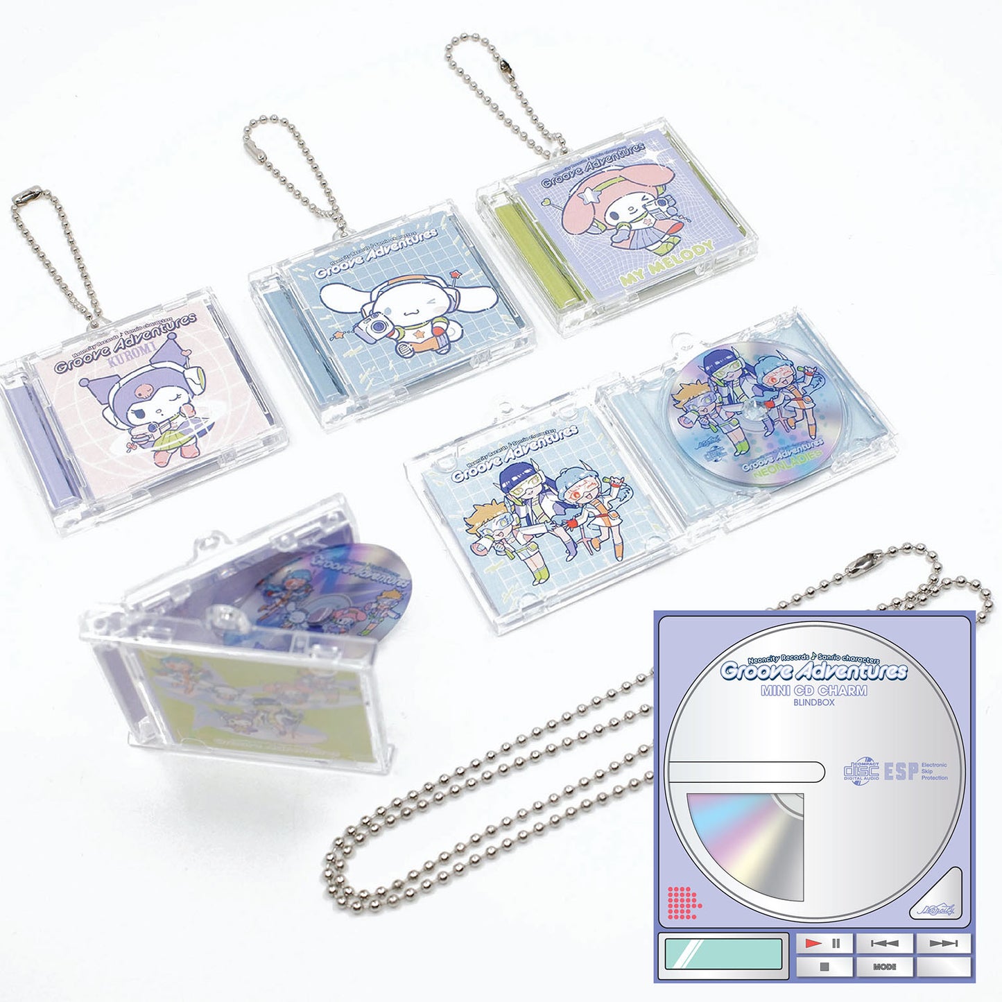 NCR x Sanrio Exclusive: 00s Y2K Stage Mini CD Charm Blind Box