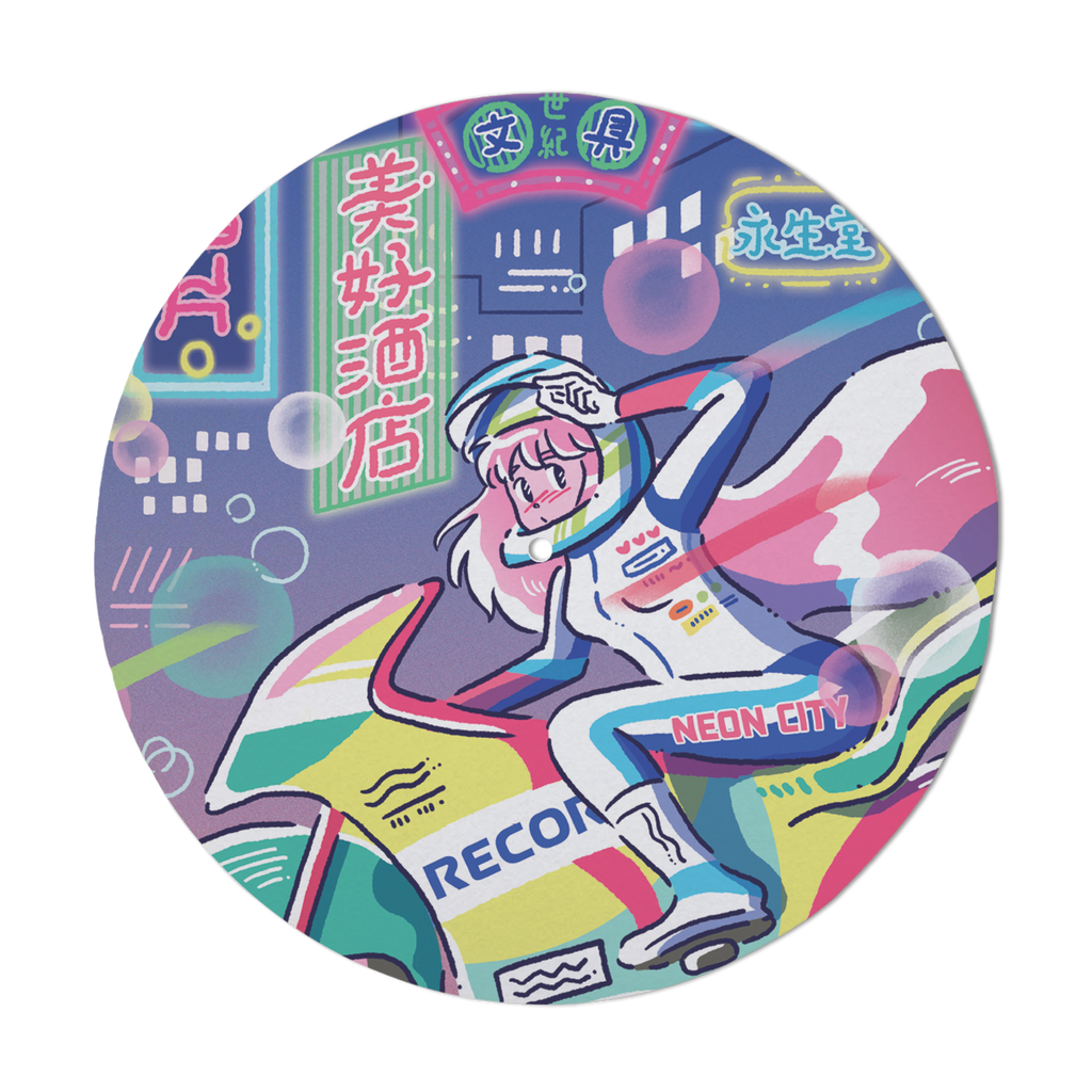 'Neoncity Cruise' Turntable Slipmat - Neoncity Records