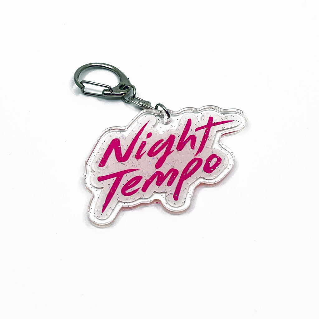 Night Tempo Logo Acrylic Keychain - Neoncity Records