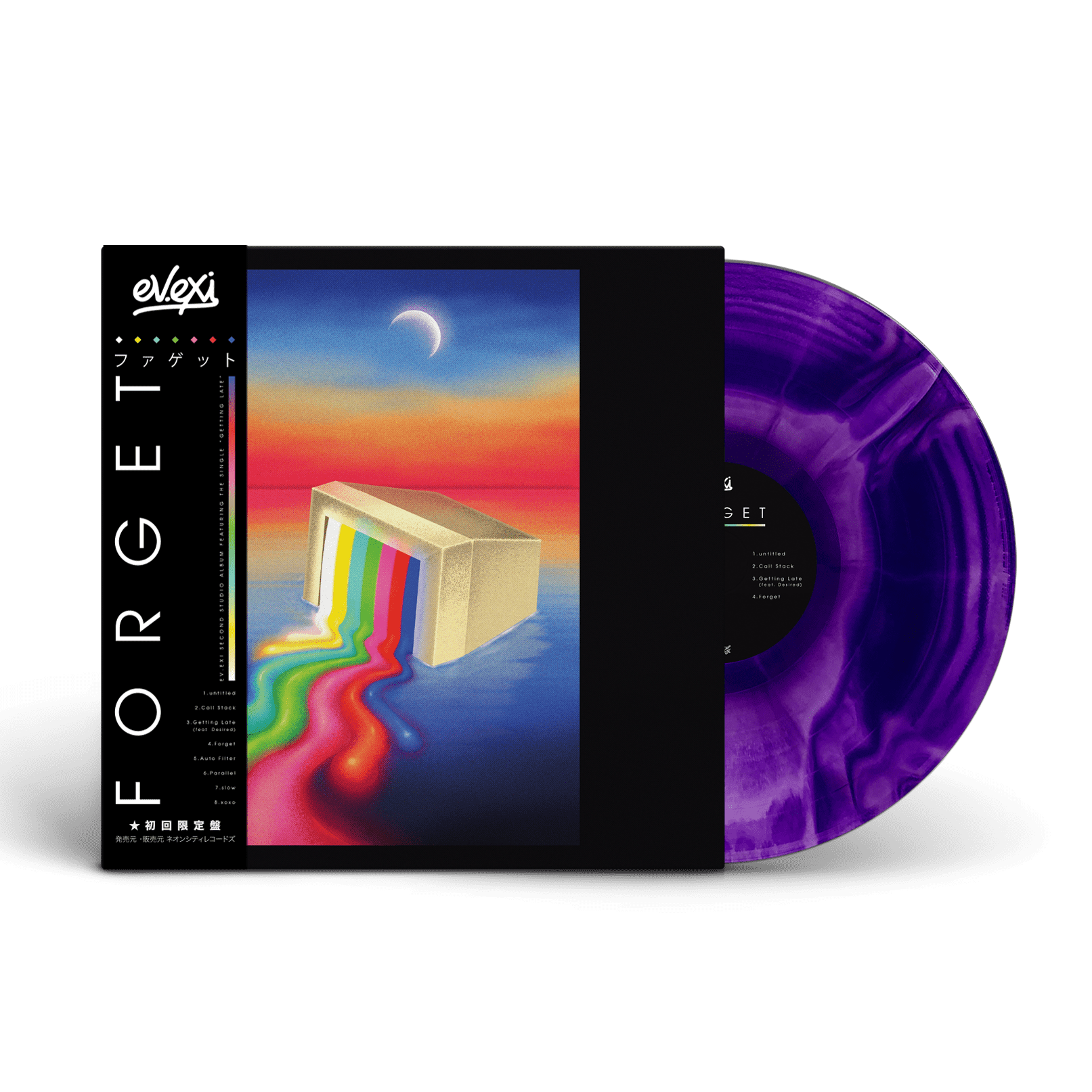 ev.exi - Forget 12" Colored Vinyl (Ships in 3 weeks) - Neoncity Records